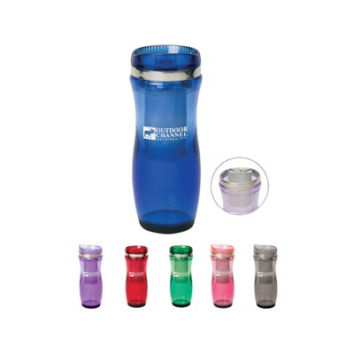 16 OZ DOUBLE WALL ACRYLIC TEA TUMBLER WITH INFUSER